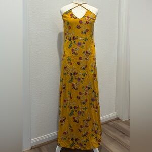 Old Navy | Strapless Yellow Floral Dress